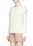 Front View - Click To Enlarge - CHLOÉ - Tassel pompom cotton-wool sweater
