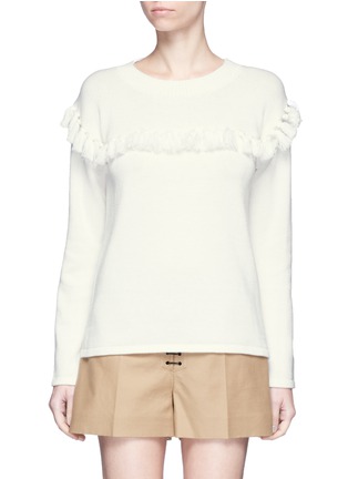Main View - Click To Enlarge - CHLOÉ - Tassel pompom cotton-wool sweater