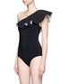 Figure View - Click To Enlarge - LISA MARIE FERNANDEZ - 'Arden Flounce' ruffle one-shoulder swimsuit