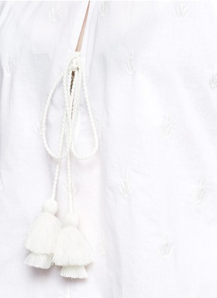 Detail View - Click To Enlarge - FIGUE - 'Elisabella' floral embroidered peasant top