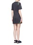 Back View - Click To Enlarge - 3.1 PHILLIP LIM - Floral embroidered patch cutout jersey dress