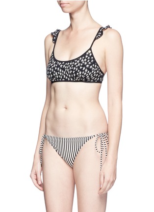 Figure View - Click To Enlarge - 72930 - 'Abby' sea star print ruffle bikini top