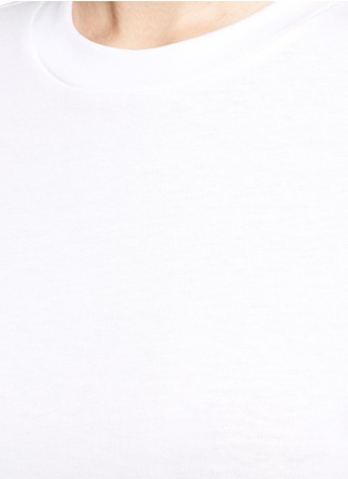 Detail View - Click To Enlarge - VICTORIA, VICTORIA BECKHAM - Ribbon trim cuff T-shirt