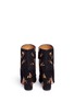 Back View - Click To Enlarge - AQUAZZURA - 'Fauna' insect embellished suede boots