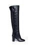 Main View - Click To Enlarge - AQUAZZURA - 'Whip It' fringe thigh high leather boots