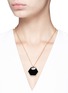 Figure View - Click To Enlarge - W. BRITT - 'Hexagon' 18k gold onyx pendant necklace