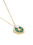 Detail View - Click To Enlarge - W. BRITT - 'Hexagon' malachite pendant necklace
