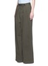Front View - Click To Enlarge - DRIES VAN NOTEN - 'Pamplona' pleat brushed twill wide leg pants