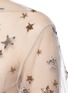 Detail View - Click To Enlarge - VALENTINO GARAVANI - Embellished metallic star tulle top