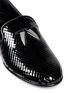 Detail View - Click To Enlarge - 73426 - 'Kevin' shark tooth scale effect leather slip-ons
