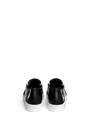 Back View - Click To Enlarge - 73426 - 'May London' scale effect leather skate slip-ons