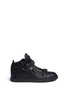 Main View - Click To Enlarge - 73426 - 'London' Swarovski crystal strap mid top leather sneakers