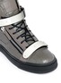 Detail View - Click To Enlarge - 73426 - 'London' croc embossed leather high top sneakers