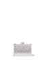 Main View - Click To Enlarge - JUDITH LEIBER - 'Herringbone Tall Slender Rectangle' crystal pavé box clutch