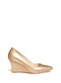 Main View - Click To Enlarge - COLE HAAN - 'Emery' leather wedge pumps