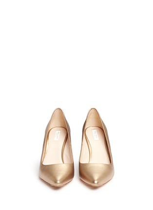 Figure View - Click To Enlarge - COLE HAAN - 'Emery' leather wedge pumps