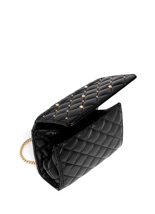Detail View - Click To Enlarge - THOMAS WYLDE - 'Vendetta' skull stud leather crossbody bag