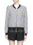 Main View - Click To Enlarge - 3.1 PHILLIP LIM - Cable knit effect cloqué jacquard bomber jacket