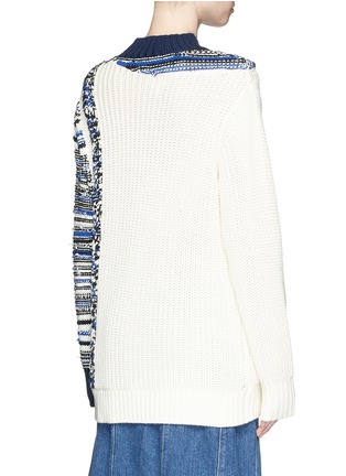 Back View - Click To Enlarge - 3.1 PHILLIP LIM - Patchwork cable knit sweater