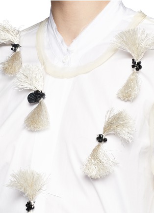 Detail View - Click To Enlarge - 3.1 PHILLIP LIM - Tassel bow tulle tank top