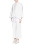 Figure View - Click To Enlarge - 3.1 PHILLIP LIM - Gathered chest panel silk organza blouse