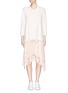 Main View - Click To Enlarge - 3.1 PHILLIP LIM - Floral lace skirt French terry dress