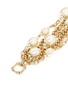 Detail View - Click To Enlarge - MIRIAM HASKELL - Multi strand baroque glass pearl chain bracelet