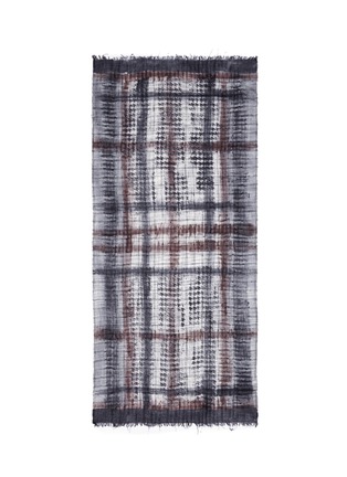 Main View - Click To Enlarge - FALIERO SARTI - Sidharma' plaid houndstooth virgin wool blend scarf