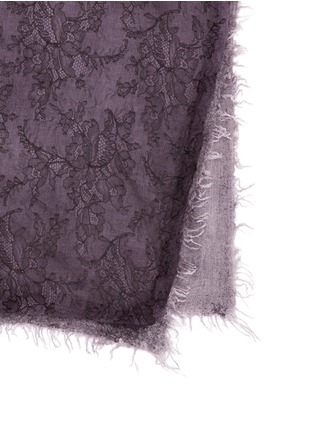 Detail View - Click To Enlarge - FALIERO SARTI - 'Raissa' lace print cashmere-modal-silk scarf