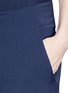 Detail View - Click To Enlarge - HELMUT LANG - 'Solar' elastic cuff crepe de Chine pants