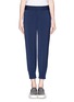 Main View - Click To Enlarge - HELMUT LANG - 'Solar' elastic cuff crepe de Chine pants