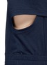 Detail View - Click To Enlarge - HELMUT LANG - Layer back cotton-tencel sweatshirt