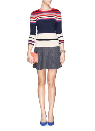 Figure View - Click To Enlarge - DIANE VON FURSTENBERG - 'Jolanta' stripe cashmere sweater