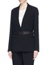 Front View - Click To Enlarge - HELMUT LANG - Shawl lapel suit blazer