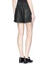 Back View - Click To Enlarge - HELMUT LANG - Elastic waist coated shorts