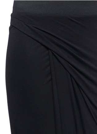 Detail View - Click To Enlarge - HELMUT LANG - Twist wrap jersey skirt