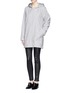 Front View - Click To Enlarge - HELMUT LANG - Coated hood trench coat