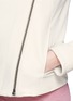 Detail View - Click To Enlarge - HELMUT LANG - Jersey panel lamb leather jacket