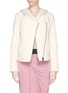 Main View - Click To Enlarge - HELMUT LANG - Jersey panel lamb leather jacket