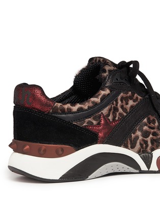 Detail View - Click To Enlarge - ASH - 'Hendrix' leopard print leather suede sneakers 