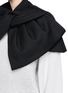 Detail View - Click To Enlarge - MARC BY MARC JACOBS - Twist front wool blend twill cape