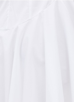 Detail View - Click To Enlarge - ALEXANDER MCQUEEN - Cotton collared dress