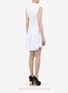 Back View - Click To Enlarge - ALEXANDER MCQUEEN - Cotton collared dress