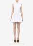 Main View - Click To Enlarge - ALEXANDER MCQUEEN - Cotton collared dress