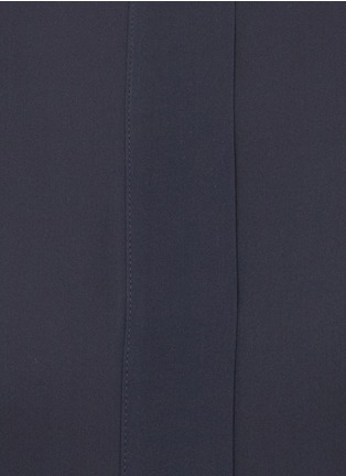 Detail View - Click To Enlarge - VINCE - Pleated-back silk-chiffon sleeveless blouse
