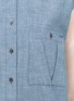 Detail View - Click To Enlarge - ELIZABETH AND JAMES - Sheer-back denim shirt