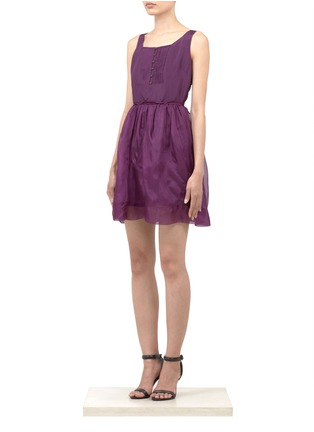 Front View - Click To Enlarge - ELIZABETH AND JAMES - Sarafina silk tank dress
