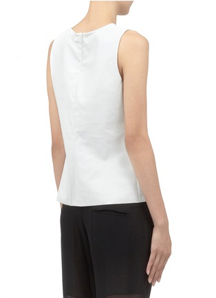 Back View - Click To Enlarge - VINCE - Perforated leather tank top
