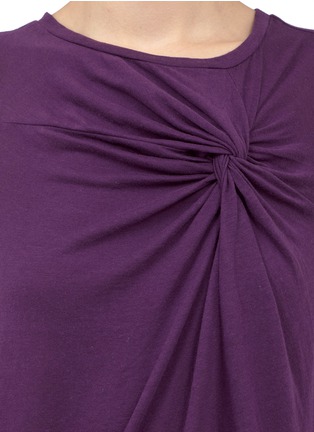 Detail View - Click To Enlarge - ELIZABETH AND JAMES - Larissa twisted front jersey top
