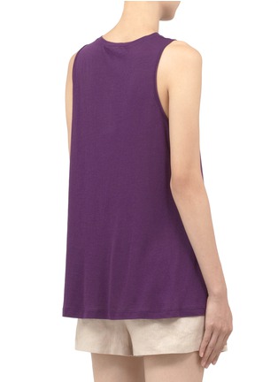 Back View - Click To Enlarge - ELIZABETH AND JAMES - Larissa twisted front jersey top
